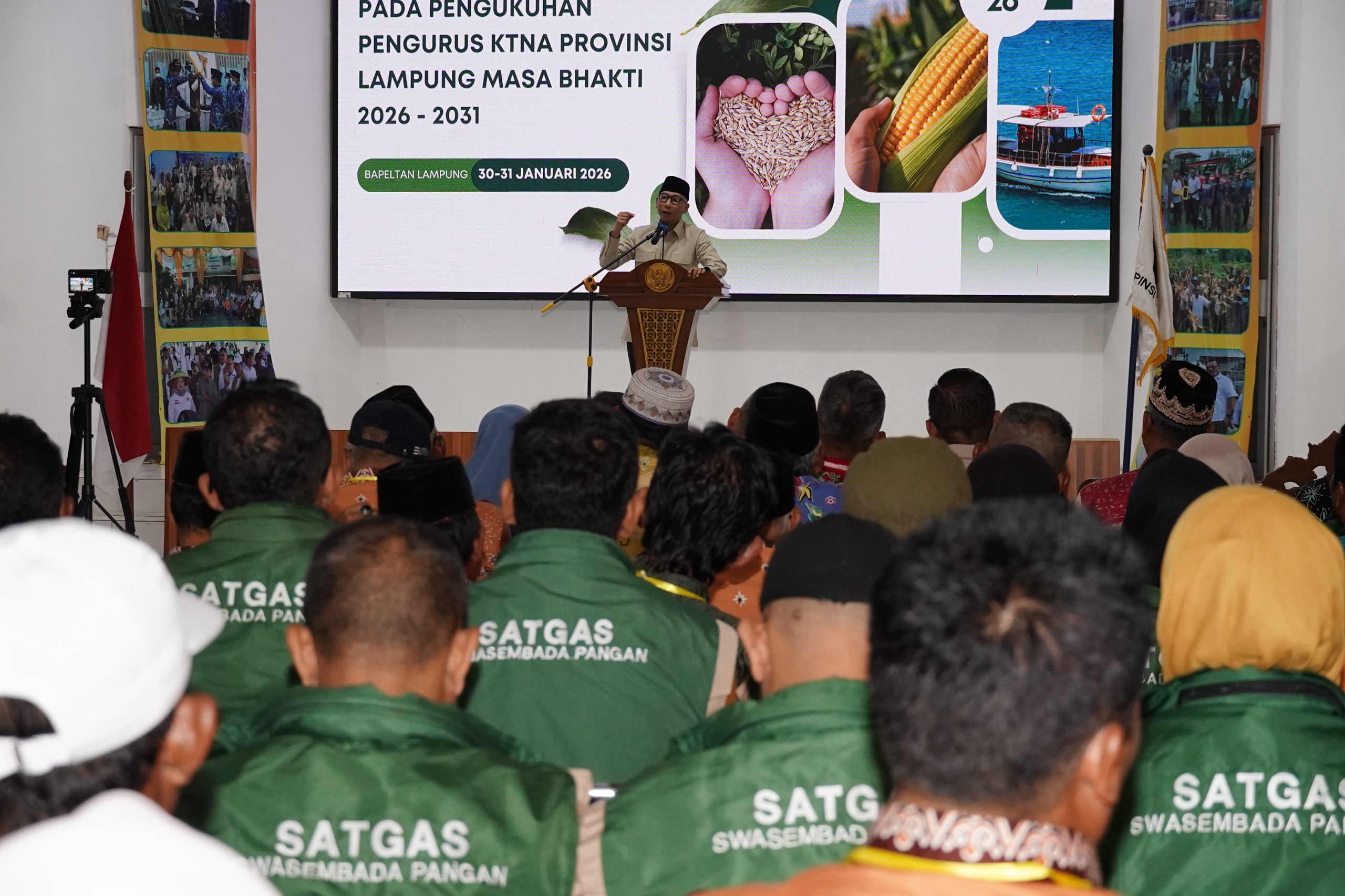 Pengurus Baru KTNA Lampung Dikukuhkan, Gubernur Tegaskan Peran Strategis Petani